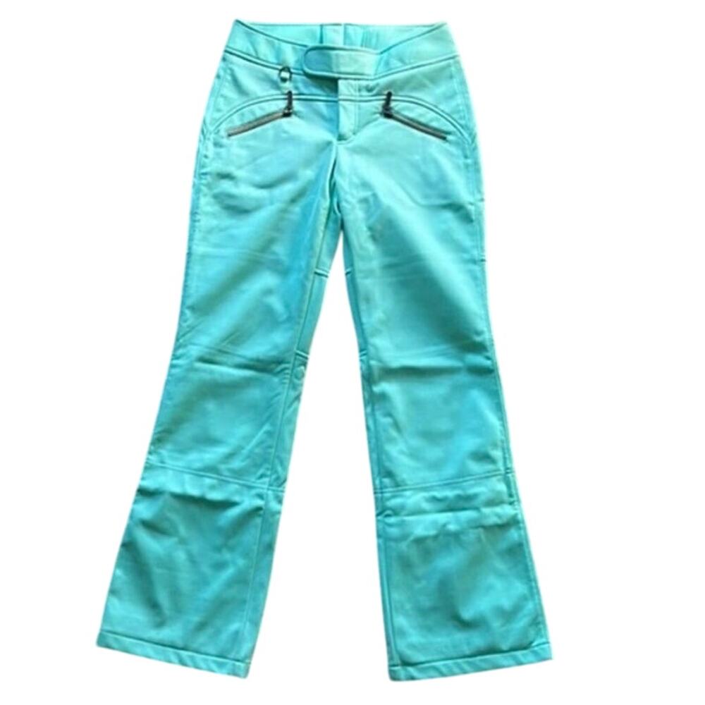 Athleta Fall Line Insulated Ski Pants Mint Green Sz 6 Petite - Picture 2 of 14